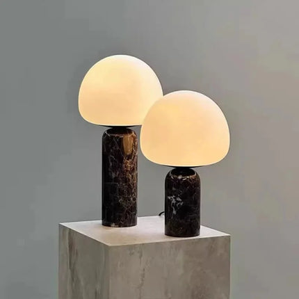 Lampe de table minimaliste en marbre, éclairage intérieur rétro - Luminous Place