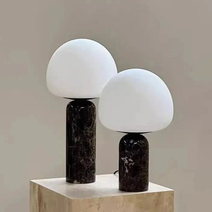 Lampe de table minimaliste en marbre, éclairage intérieur rétro - Luminous Place