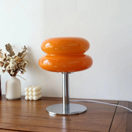 Lampe de table en verre Macaron, variateur trichromatique, lumière d’ambiance cosy - Luminous Place