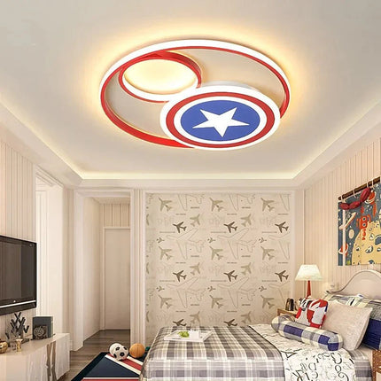 Lampe Enfant Plafonnier LED à lumière chaude pour chambre d'enfant, luminaire intérieur design en métal et acrylique - Luminous Place