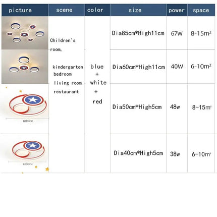 Lampe Enfant Plafonnier LED à lumière chaude pour chambre d'enfant, luminaire intérieur design en métal et acrylique - Luminous Place