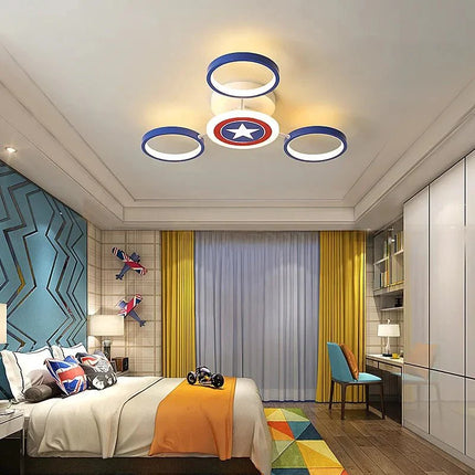 Lampe Enfant Plafonnier LED à lumière chaude pour chambre d'enfant, luminaire intérieur design en métal et acrylique - Luminous Place
