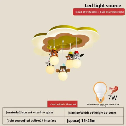 Lampe Enfant Plafonnier LED Animaux Créatif pour Chambre d’Enfants - Luminous Place