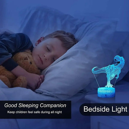 Lampe Enfant LED 3D Dinosaure en Acrylique USB Veilleuse Table - Luminous Place