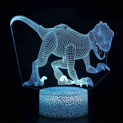 Lampe Enfant LED 3D Dinosaure en Acrylique USB Veilleuse Table - Luminous Place
