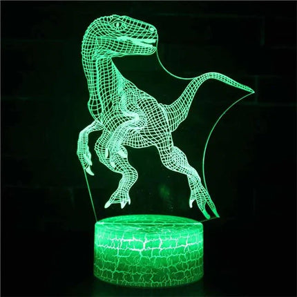 Lampe Enfant LED 3D Dinosaure en Acrylique USB Veilleuse Table - Luminous Place