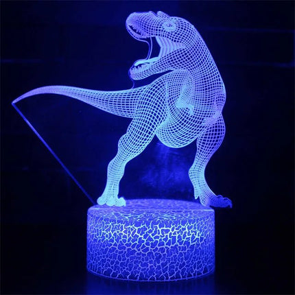 Lampe Enfant LED 3D Dinosaure en Acrylique USB Veilleuse Table - Luminous Place
