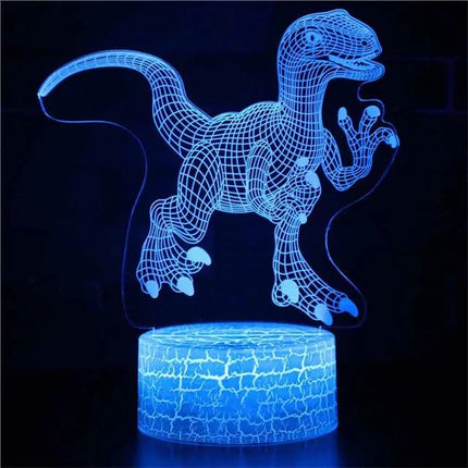 Lampe Enfant LED 3D Dinosaure en Acrylique USB Veilleuse Table - Luminous Place