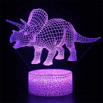 Lampe Enfant LED 3D Dinosaure en Acrylique USB Veilleuse Table - Luminous Place