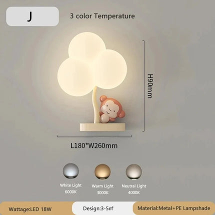 Lampe Enfant Nuage Crème Style Cartoon Applique Murale LED à Lumière Chaude - Luminous Place