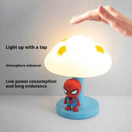 Lampe Enfant Spider - Man LED à lumière chaude douce, USB rechargeable, décor animé - Luminous Place