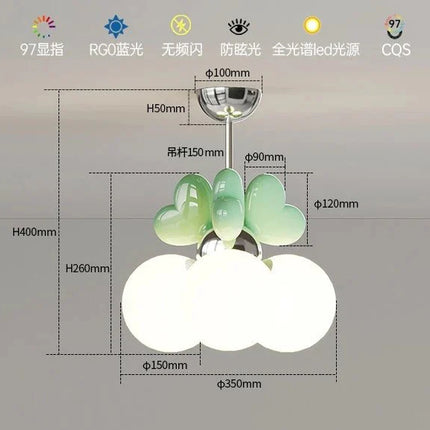 Lampe Enfant Suspension Moderne en Fer avec Lumière Chaude Ambiance Cosy - Luminous Place