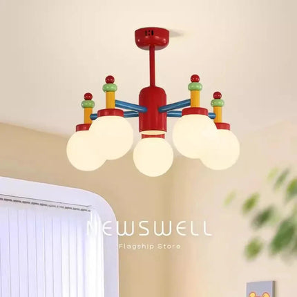 Lampe Enfant Plafonnier Coloré Rétro Memphis, Lumière Chaude et Romantique - Luminous Place