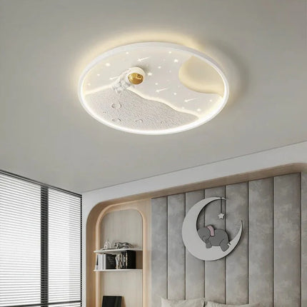 Lampe Enfant Plafonnier Astronaute LED Ciel Étoilé Météore, Lumière Chaleureuse - Luminous Place