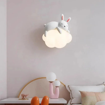Lampe Enfant Murale LED Ours Cartoon en Résine, Lumière d’Ambiance Douce - Luminous Place