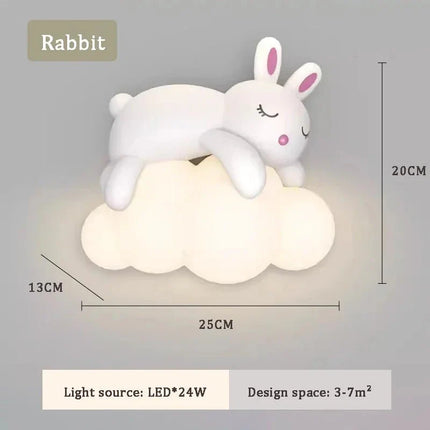 Lampe Enfant Murale LED Ours Cartoon en Résine, Lumière d’Ambiance Douce - Luminous Place