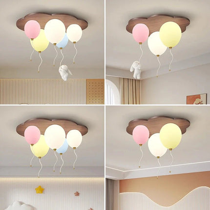 Lampe Enfant Plafonnier LED en Bois Design Romantique Ambiance Chaleureuse - Luminous Place