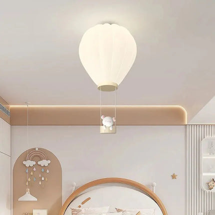 Lampe Enfant Plafonnier LED Moderne Ours Montgolfière, Protection Yeux, Économie d'Énergie - Luminous Place