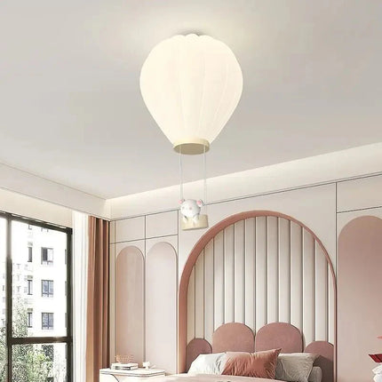 Lampe Enfant Plafonnier LED Moderne Ours Montgolfière, Protection Yeux, Économie d'Énergie - Luminous Place
