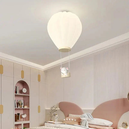 Lampe Enfant Plafonnier LED Moderne Ours Montgolfière, Protection Yeux, Économie d'Énergie - Luminous Place