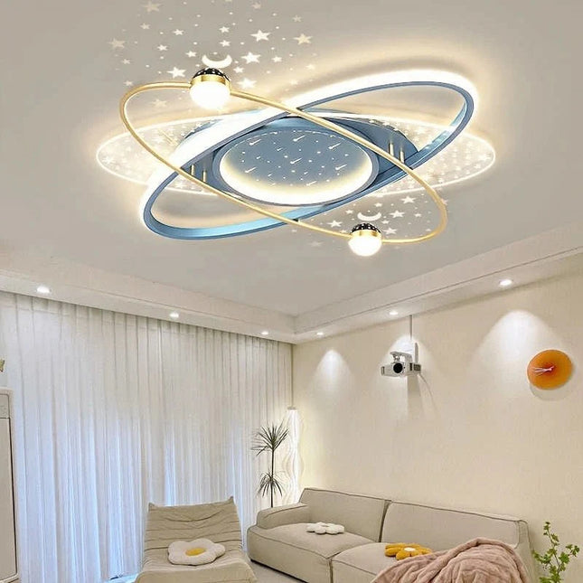 Lampe Enfant LED Moderne Suspension Fer Ciel Étoilé pour Chambre - Luminous Place