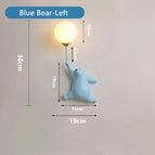 Bleu Ours Gauche / Lumière chaude