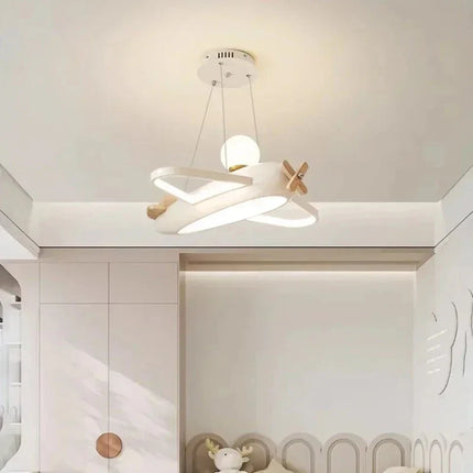 Lampe Enfant Plafonnier Avion LED Spectre Complet Protection Yeux - Luminous Place