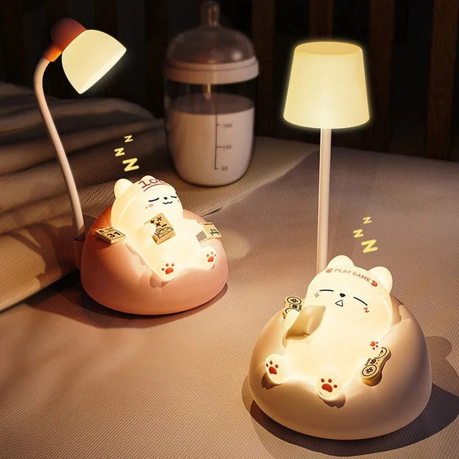 Lampe Enfant LED Veilleuse Animaux Mignons Ours Chat Chien Lumière Chaude - Luminous Place