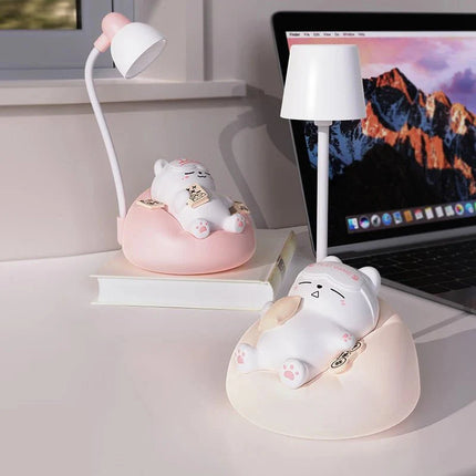 Lampe Enfant LED Veilleuse Animaux Mignons Ours Chat Chien Lumière Chaude - Luminous Place