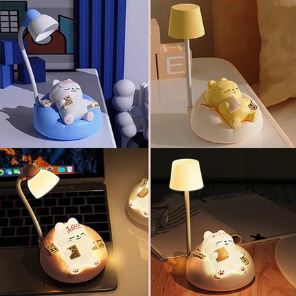 Lampe Enfant LED Veilleuse Animaux Mignons Ours Chat Chien Lumière Chaude - Luminous Place