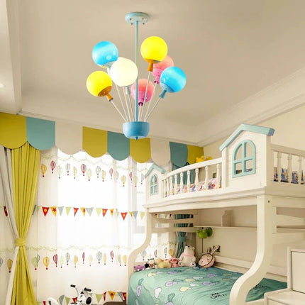 Lampe Enfant Lustre en Bois Style Sputnik pour Salon et Salle à Manger - Luminous Place