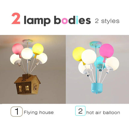 Lampe Enfant Lustre en Bois Style Sputnik pour Salon et Salle à Manger - Luminous Place
