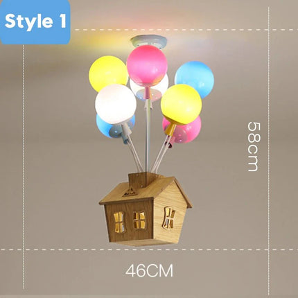 Lampe Enfant Lustre en Bois Style Sputnik pour Salon et Salle à Manger - Luminous Place