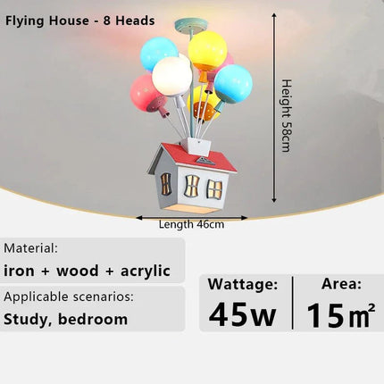 Lampe Enfant Lustre en Bois Style Sputnik pour Salon et Salle à Manger - Luminous Place