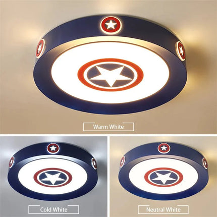 Lampe Enfant Plafonnier LED Moderne en Alliage et Acrylique, Lumière Chaude Ajustable - Luminous Place