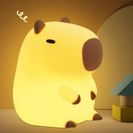 Lampe Enfant Veilleuse Capybara Silicone Rechargeable Lumière Douce USB - Luminous Place
