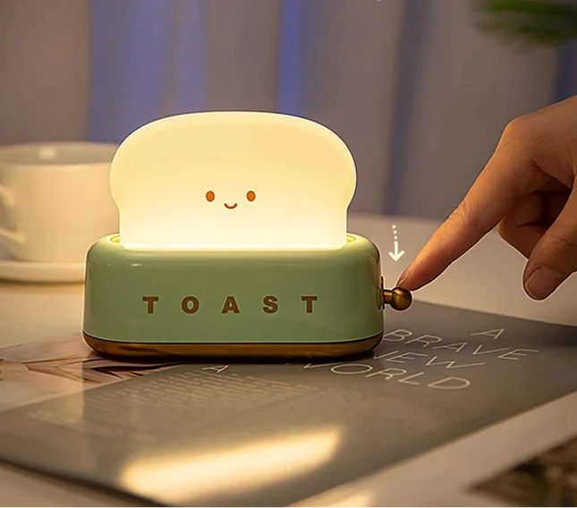 Lampe Enfant Veilleuse Rechargeable en Forme de Toast à Lumière Chaude - Luminous Place