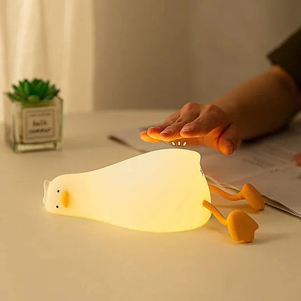 Lampe Enfant Veilleuse LED Canard en Silicone Rechargeable à Lumière Douce - Luminous Place