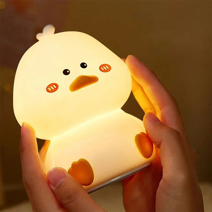 Lampe Enfant Veilleuse LED Canard en Silicone Rechargeable à Lumière Douce - Luminous Place