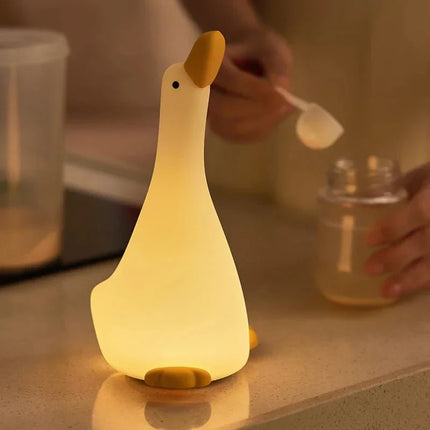Lampe Enfant Veilleuse LED Canard en Silicone Rechargeable à Lumière Douce - Luminous Place
