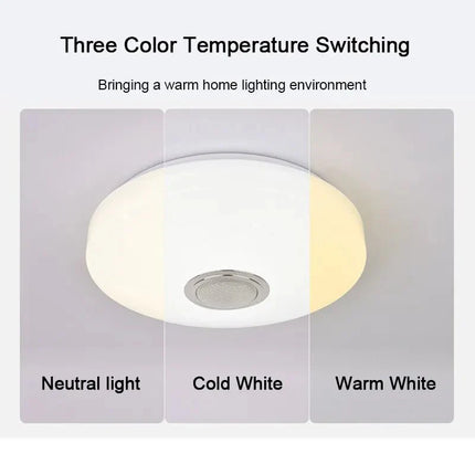 Lampe Enfant Plafonnier Moderne RGB Bluetooth 52W avec Télécommande AC220V - Luminous Place