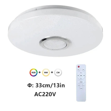 Lampe Enfant Plafonnier Moderne RGB Bluetooth 52W avec Télécommande AC220V - Luminous Place