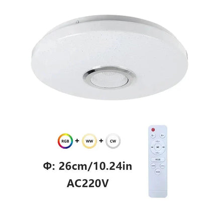 Lampe Enfant Plafonnier Moderne RGB Bluetooth 52W avec Télécommande AC220V - Luminous Place
