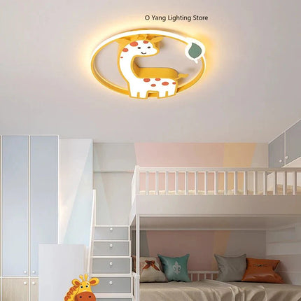 Lampe Enfant Plafonnier LED Design Girafe Dimmable pour Chambre Bébé - Luminous Place