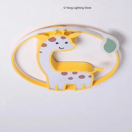 Lampe Enfant Plafonnier LED Design Girafe Dimmable pour Chambre Bébé - Luminous Place