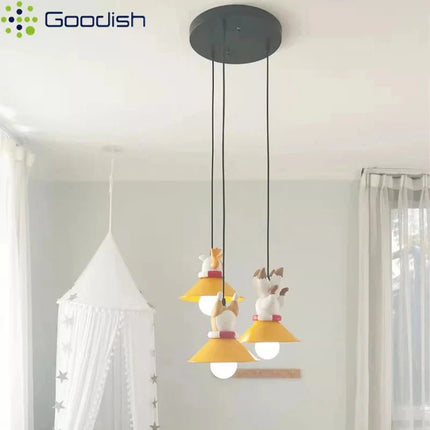 Lampe Enfant Suspension LED Nordique Design Dessin Animé Lumière Chaude - Luminous Place