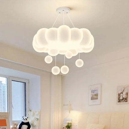 Lampe Enfant Lustre Nuage Moderne LED, Ambiance Chaleureuse et Minimaliste - Luminous Place