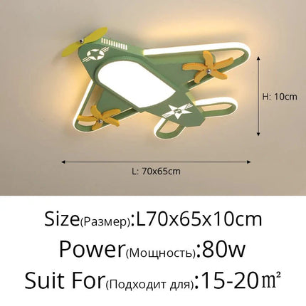 Lampe Enfant Lustre LED Moderne en Fer pour Chambre avec Lumière Chaude - Luminous Place