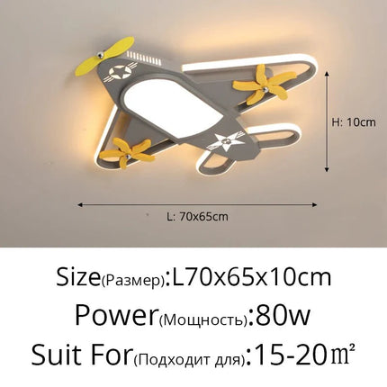 Lampe Enfant Lustre LED Moderne en Fer pour Chambre avec Lumière Chaude - Luminous Place