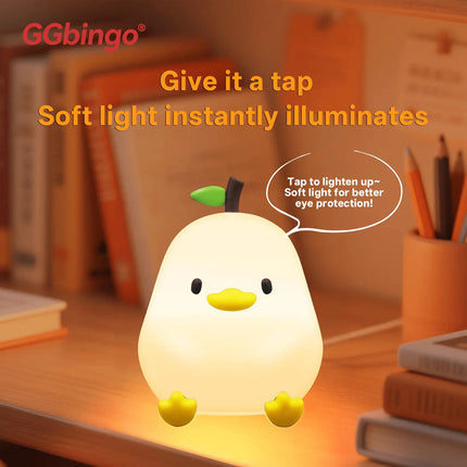 Lampe Enfant Veilleuse Silicone Souris LED 7 Couleurs Tactile USB Rechargeable - Luminous Place